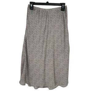 Satin skirt Sienna sky Midi Cheetah Animal‎ Print Subtle Pattern BlackGray White